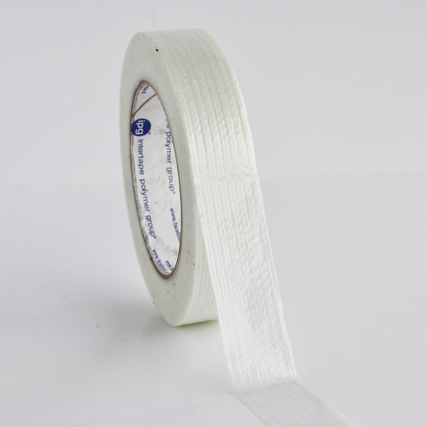96 Pack Industrial Grade Filament Strapping Tape 4 Mil Clear 3/8" x 60 Yds